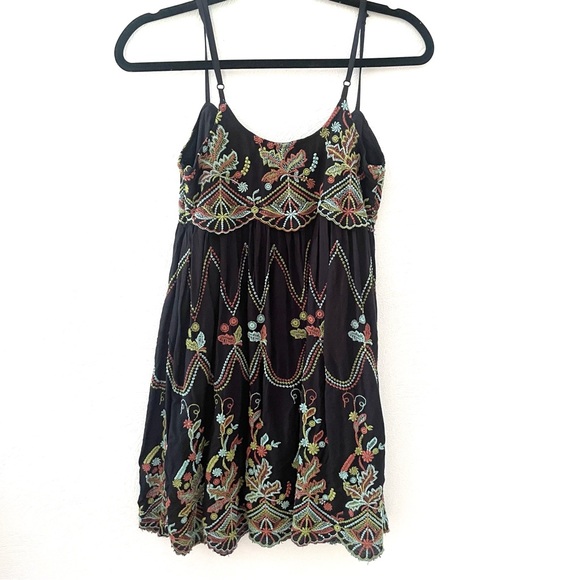 Urban Outfitters Jamie Embroidered Babydoll Dress - Picture 2 of 14